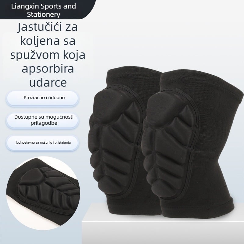 Debljeni pjenasti koljeni štitnici s dizajnom školjke za biciklizam, ples i rolanje, prozračni ljetni