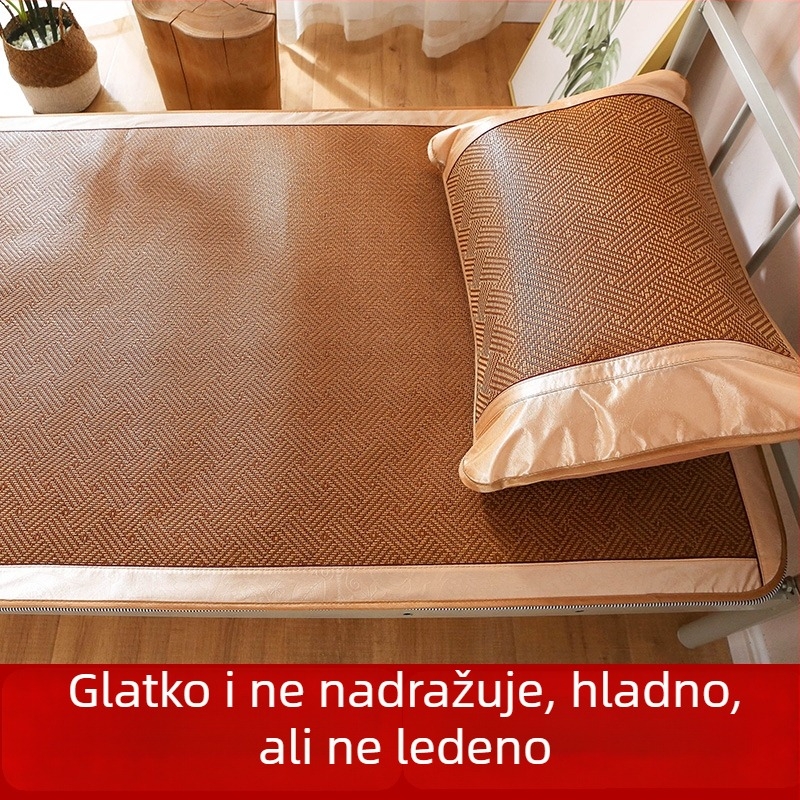 Sklopiva rashladna podloga od ratana za studentske domove, veličina 0.9 m × 0.8 m; pogodna za kućnu upotrebu 1.5 m × 1.8 m