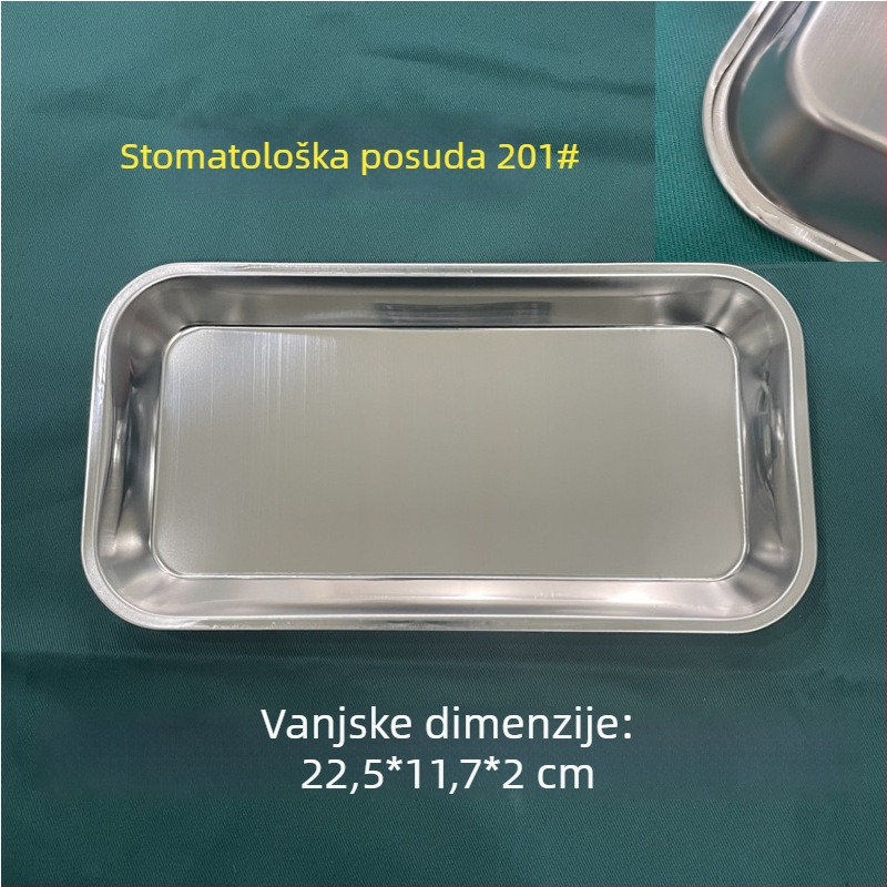 Tanjur od nehrđajućeg čelika 304, bubrežni tanjur za instrumente i kirurgiju, tanjur za sterilizaciju, moderan minimalistički stil