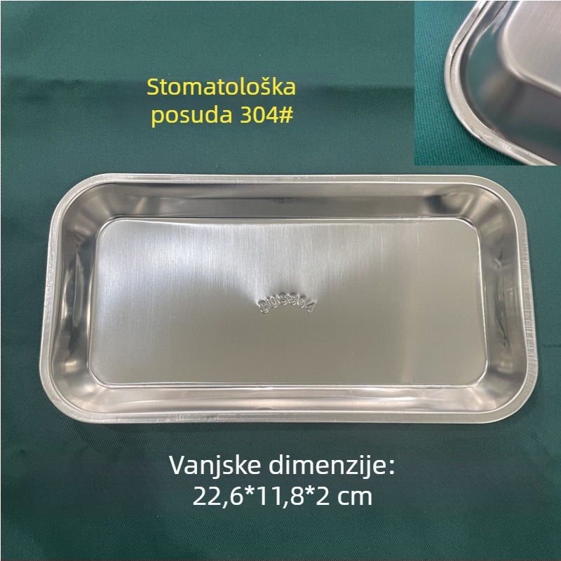 Tanjur od nehrđajućeg čelika 304, bubrežni tanjur za instrumente i kirurgiju, tanjur za sterilizaciju, moderan minimalistički stil