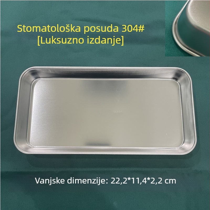 Tanjur od nehrđajućeg čelika 304, bubrežni tanjur za instrumente i kirurgiju, tanjur za sterilizaciju, moderan minimalistički stil