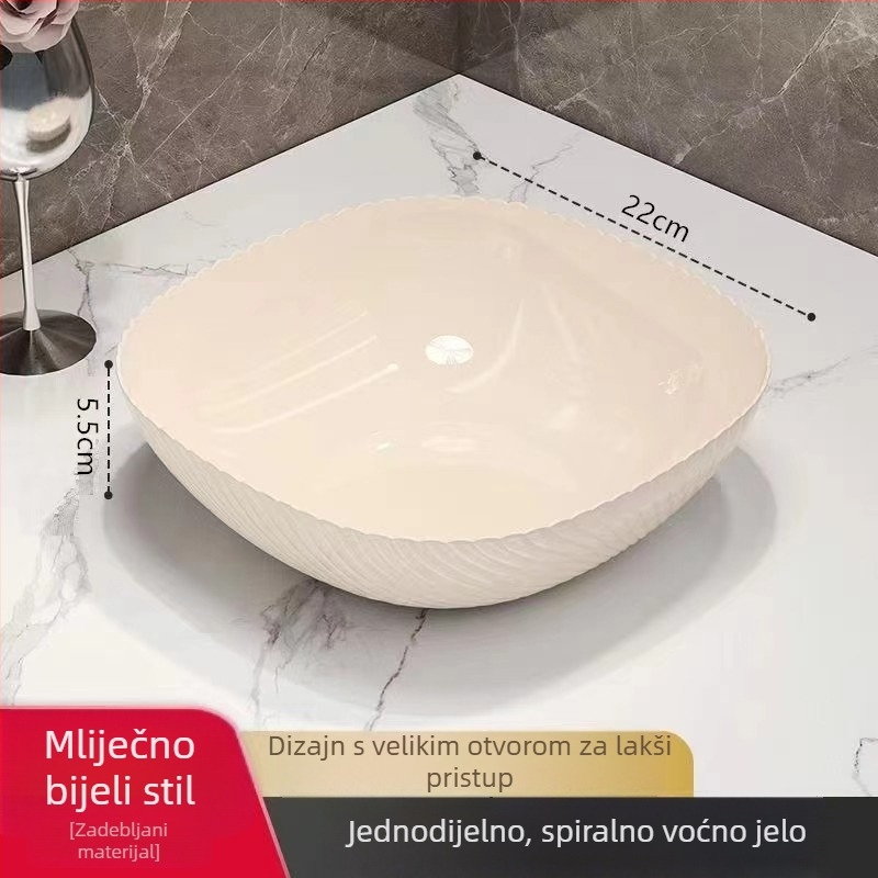 Pladanj za voće za dnevni boravak – lagani luksuzni pladanj za voće i užine, pogodna za kauč i ured