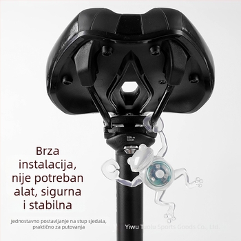 Zadnja svjetiljka za bicikl s motivom malog žabice – kreativno svjetlo za noćnu vožnju, vodootporno, dugotrajno, za MTB i cestovne bicikle, vožnja na otvorenom