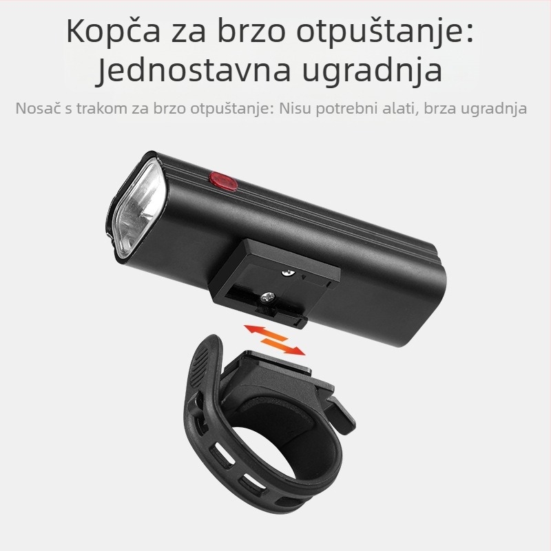 Set svjetala za bicikl: snažno prednje svjetlo i stražnje svjetlo za noćnu vožnju, vodootporno za planinske i cestovne bicikle, za djecu