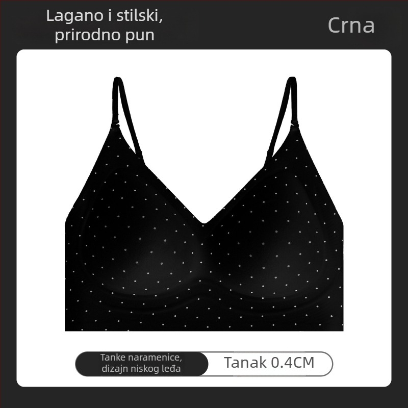 Halterneck grudnjak s otvorenim leđima, lagan ljetni model, tanke naramenice, bez šavova, za mali bust, leđa u obliku slova U