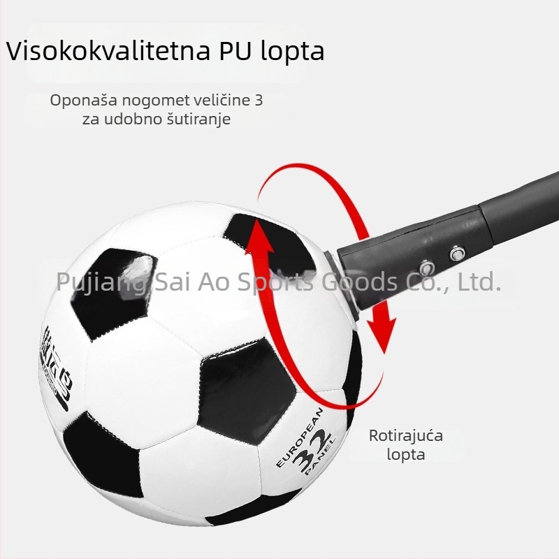Uređaj za vježbanje osjeta lopte u nogometu, treniranje kontrole lopte, omladinski nogometni trenažni alat, dvostrani pomoćnik za osjećaj lopte na terenu