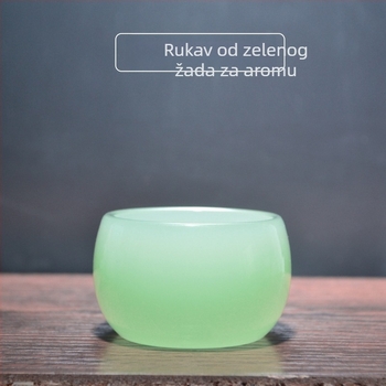 Majstor šalica: šalica od jade porcelana i staklena šalica, Kung Fu čajni set, šalica za degustaciju čaja