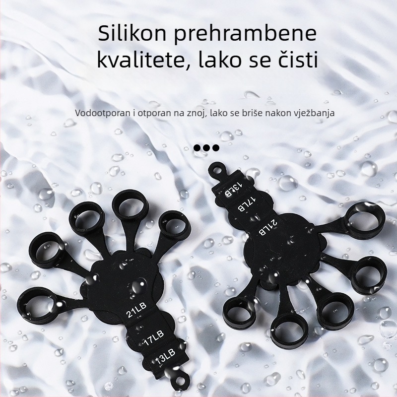 Silikonski trener za pet prstiju i jačanje zapešća za vježbanje hvata