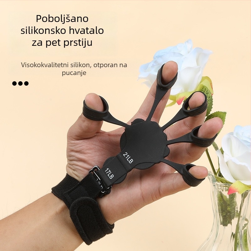 Silikonski trener za pet prstiju i jačanje zapešća za vježbanje hvata