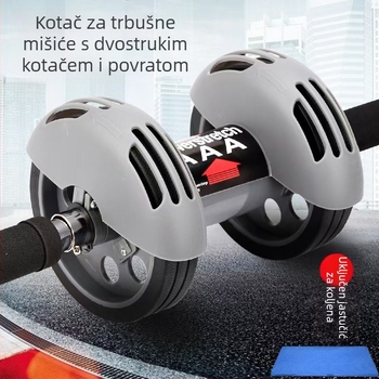 Kotač za trbušne mišiće za kućni fitness – trening jezgre, nesklopiv, unutarnja upotreba