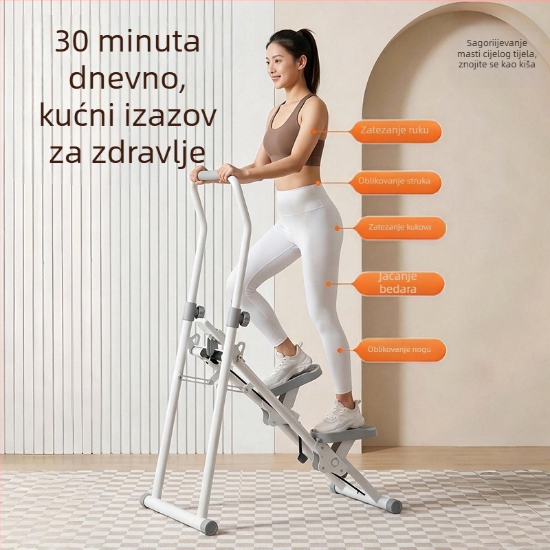 Binluo PLJ02 sklopivi hidraulični penjač uz stepenice za kućnu upotrebu – kompaktni unutarnji stepper s brojačem kalorija