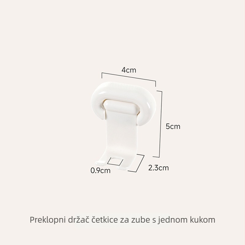 FaSoLa držač četkice za zube, preklopni, bez bušenja, zidni ormar kupaonice ispod ogledala