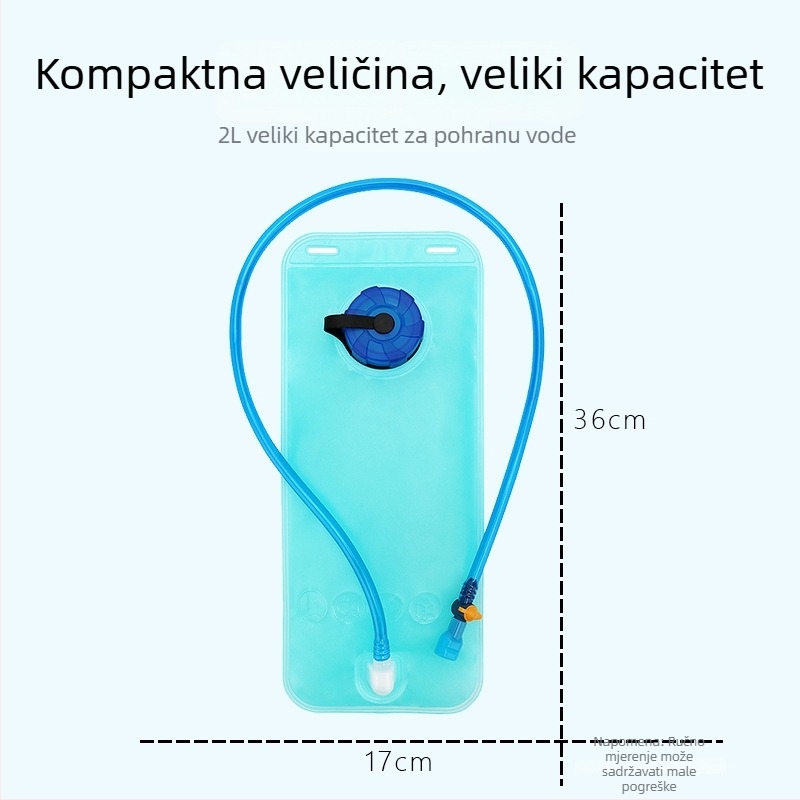 2L vodena torba za biciklizam, prijenosna, sklopiva plava za aktivnosti na otvorenom