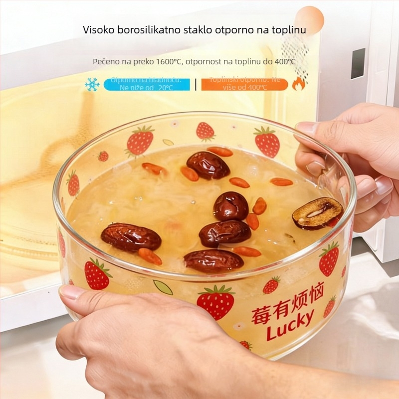 Lonac za juhu i gulaš od borosilikatnog stakla, 3600 ml, ultraveliki kapacitet, otporan na visoke temperature, pogodan za otvoreni plamen, kućna upotreba, jednostavan dizajn