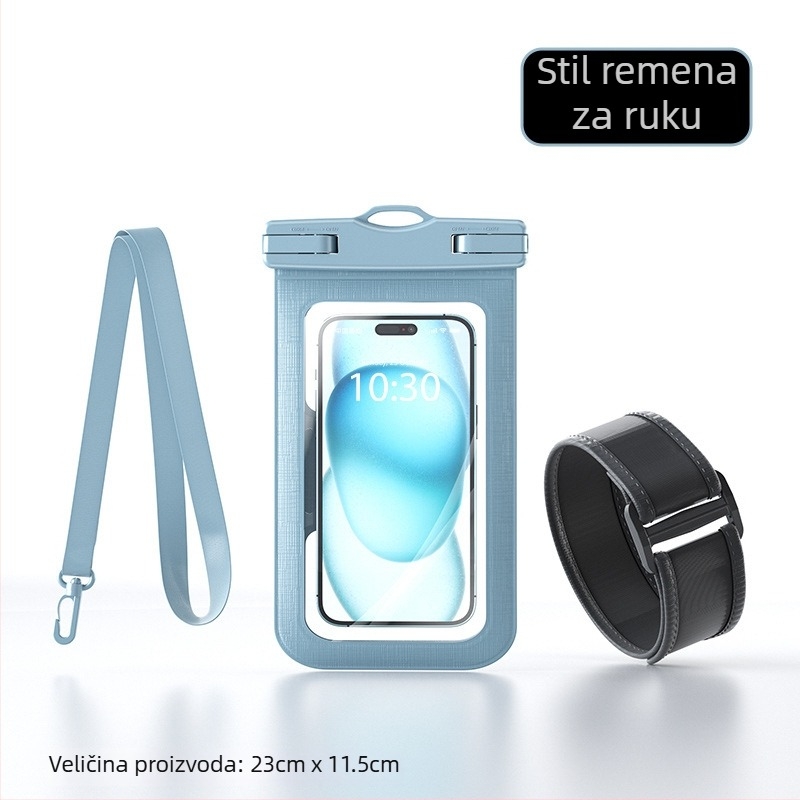 Plutajući vodootporni futrola za telefon s narukvicom za ruku, zapečaćeni zaštitni kućište za podlakticu i zglob, s osjetljivim na dodir za snorkeling