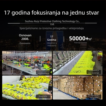 EU standardni jesensko-zimski vodootporni reflektirajući jakna za prometnu službu