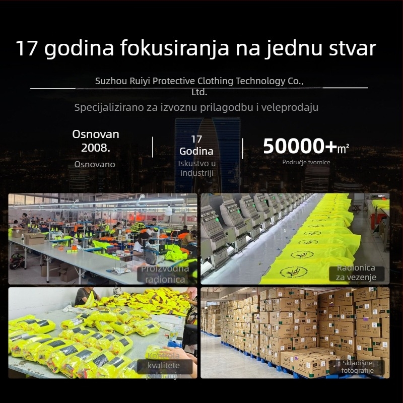 EU standardni jesensko-zimski vodootporni reflektirajući jakna za prometnu službu