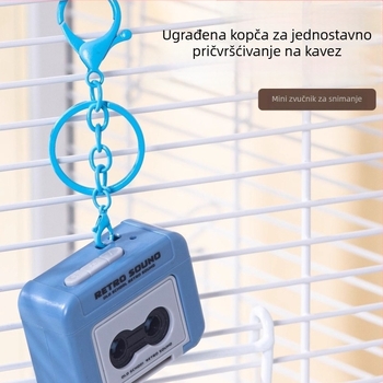 Uređaj za učenje govora papiga s ponovnim snimanjem za druge ptice