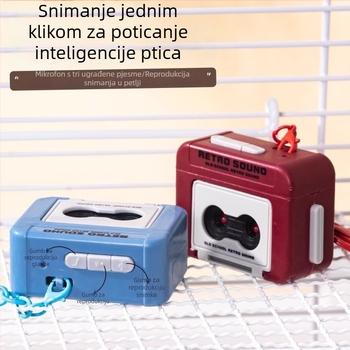 Uređaj za učenje govora papiga s ponovnim snimanjem za druge ptice