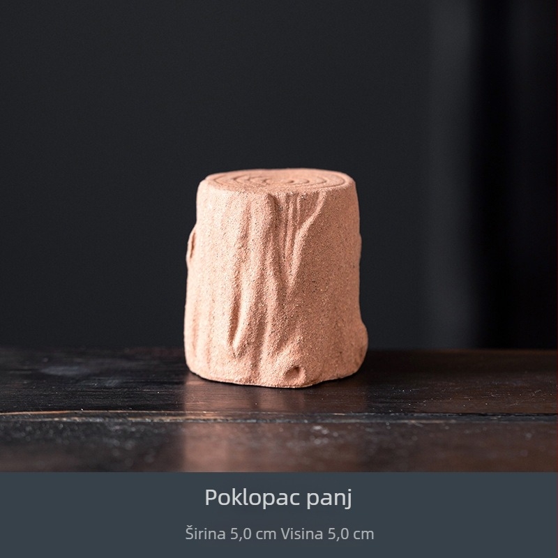 Držač poklopca za čajnik - keramički retro ljubičasta glina, pribor za čajnu ceremoniju