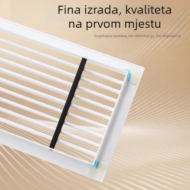 Proširenje izlaza zraka za centralni klimat uređaj, prilagođena linearna lamelarna rešetka, ugrađena bez okvira, minimalistički ABS povratni otvor zraka