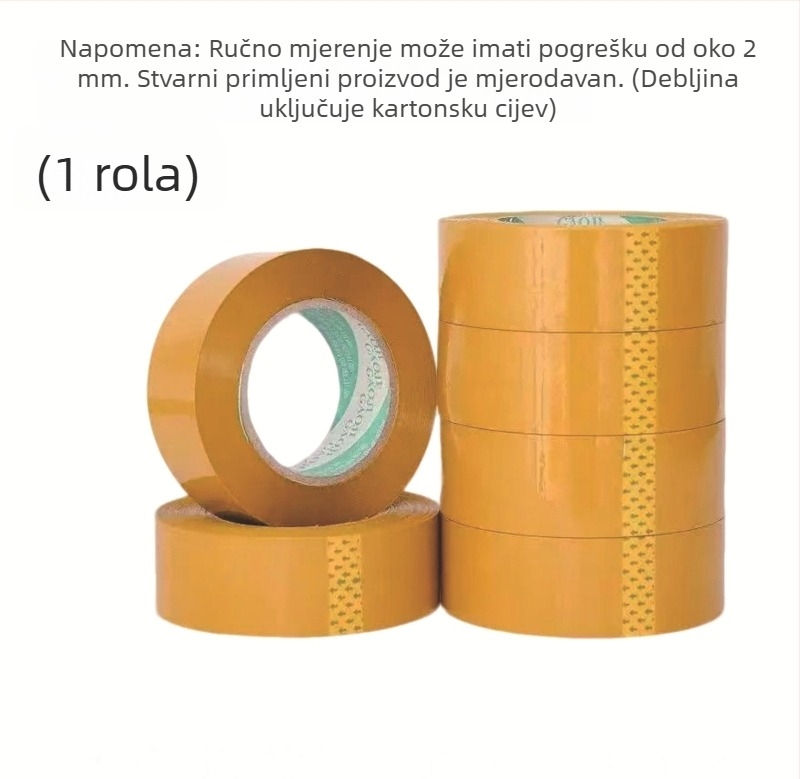 Prozirna zelena traka za pakiranje, velika rola, širina 5,5 cm, za zatvaranje i pakiranje