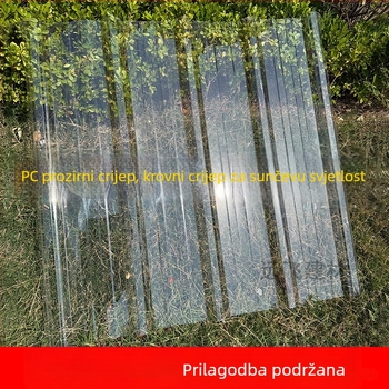 Prilagođeni 900-type transparentni PC polikarbonatni valoviti panel za krovno osvjetljenje