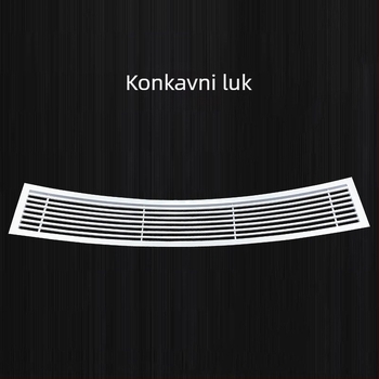 Zakrivljeni izlaz zraka od ABS-a s rešetkom od aluminijske legure, jednoslojni