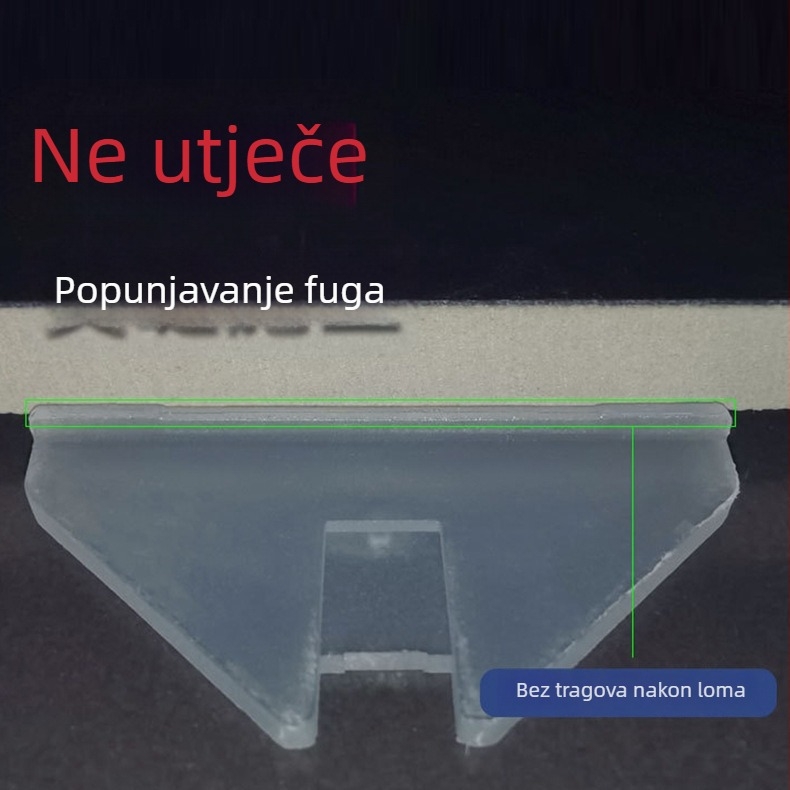 Prilagođena baza za niveliranje pločica s plastičnom karticom za postavljanje pločica i podešavanje spojeva