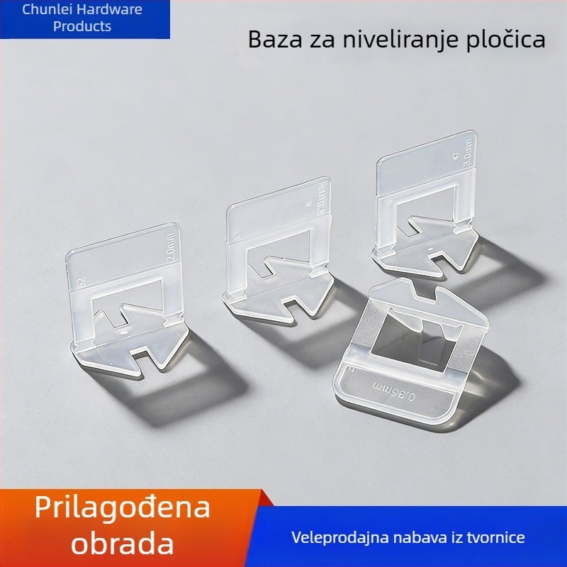 Prilagođena baza za niveliranje pločica s plastičnom karticom za postavljanje pločica i podešavanje spojeva