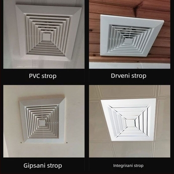 Northern Fir DDPQS01070 Stropni ispušni ventilator za kupaonicu i kuhinju, tih i snažan