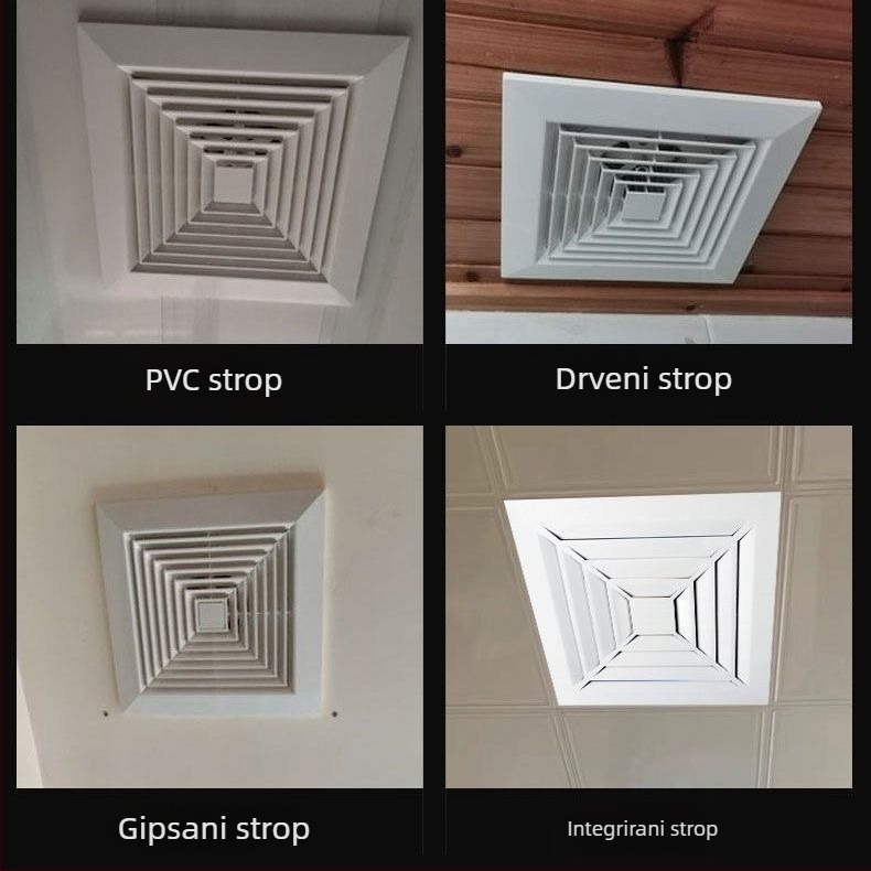 Northern Fir DDPQS01070 Stropni ispušni ventilator za kupaonicu i kuhinju, tih i snažan