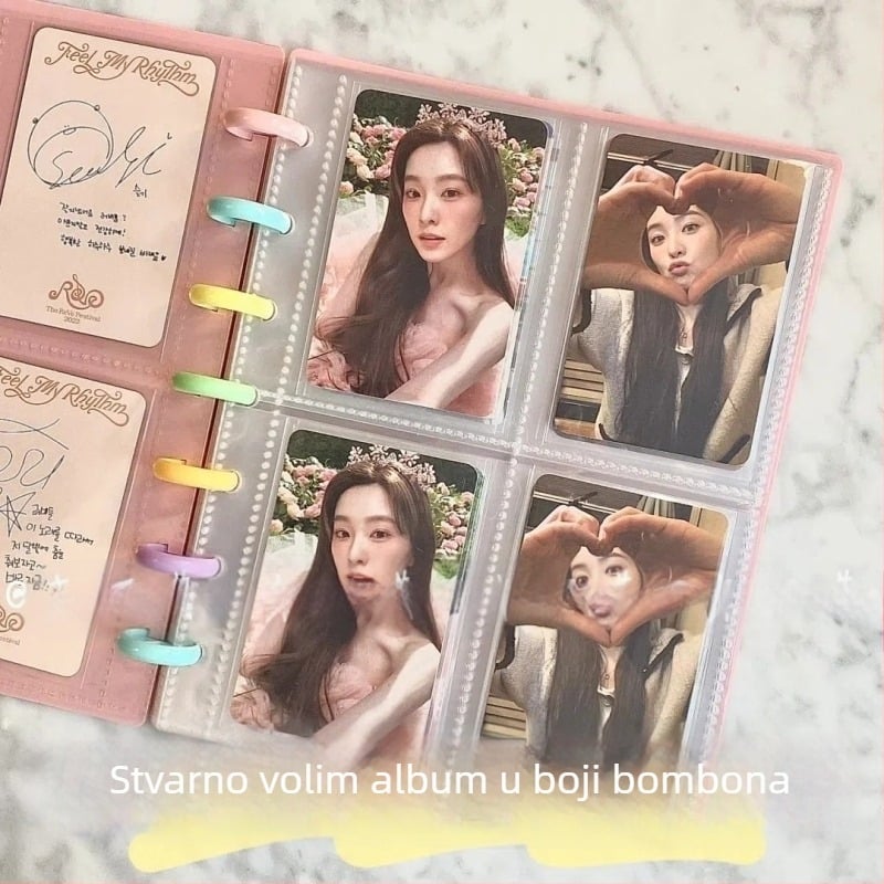 RINGNOTE Album idola zvijezde – 3 inča Polaroid kartice, fotoalbum s rastavljivim listovima za fanove