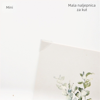 Trokutaste retro prozirne naljepnice za kutove fotografija – DIY kreativni album za stare fotografije, kutija s 250 naljepnica