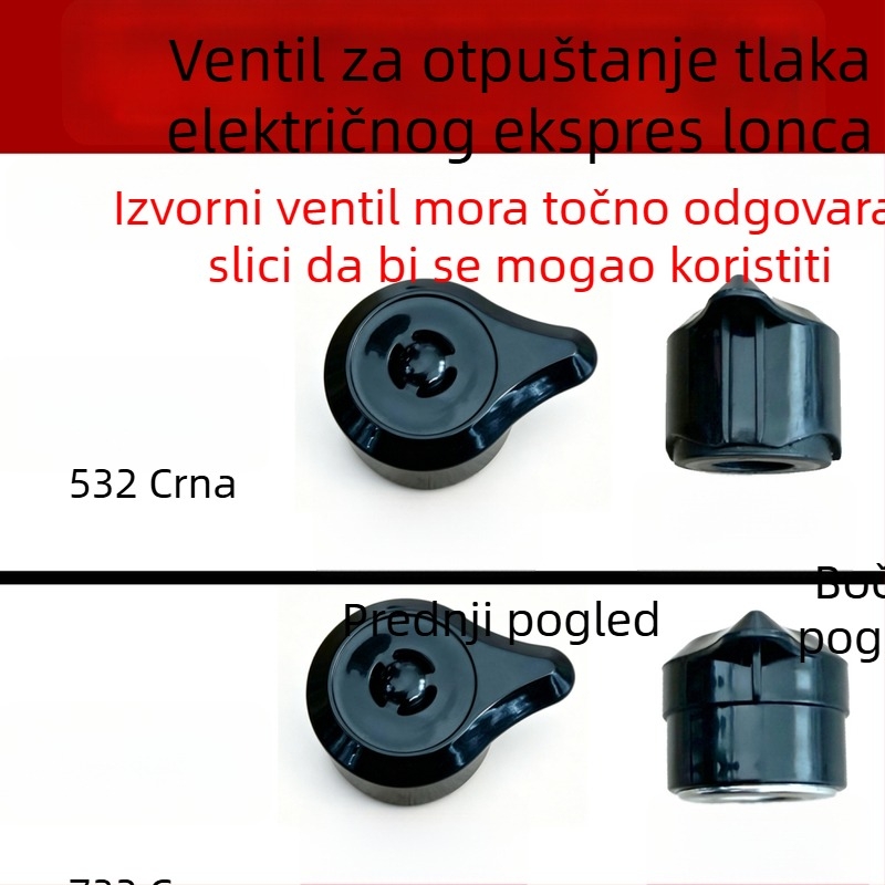 Dijelovi za Rongshida električni lonac pod pritiskom: ventil za ispuštanje, sigurnosni ventil za ograničenje tlaka i težina ventila, model YDG50-100A260 A57