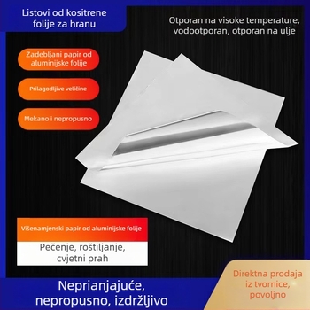 Listovi aluminijske folije za roštiljanje, pečenje i kuhanje na zraku