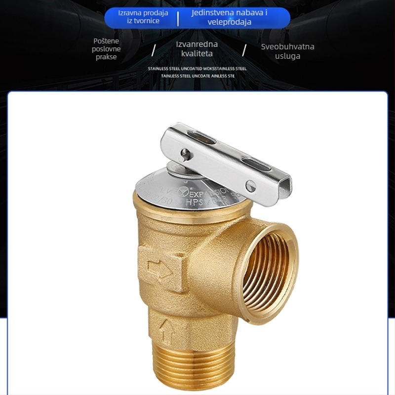 Sigurnosni ventil za zidni bojler za toplu vodu s mikrootvaranjem i tlakovim ventilom za oslobađanje tlaka za solarni bojler