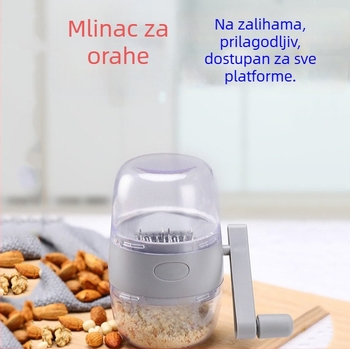Ručni kuhinjski procesor za bademe, orahe i druge orašaste plodove; sjeckalica za povrće; preša za češnjak; mlinac za meso