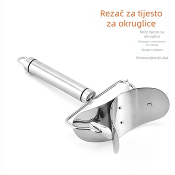 Alat od nehrđajućeg čelika 304 za knedle: kalup za tijesto i rezač, ručni kućanski alat