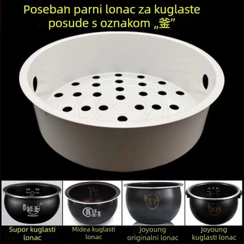 Ball Pot unutarnja obloga za rižar s univerzalnom košarom za paru, PP prehrambene kvalitete parna mreža i podizna mreža
