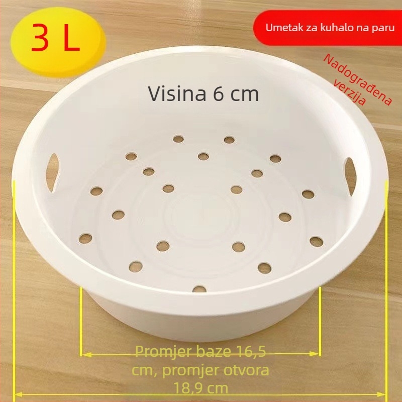 Ball Pot unutarnja obloga za rižar s univerzalnom košarom za paru, PP prehrambene kvalitete parna mreža i podizna mreža