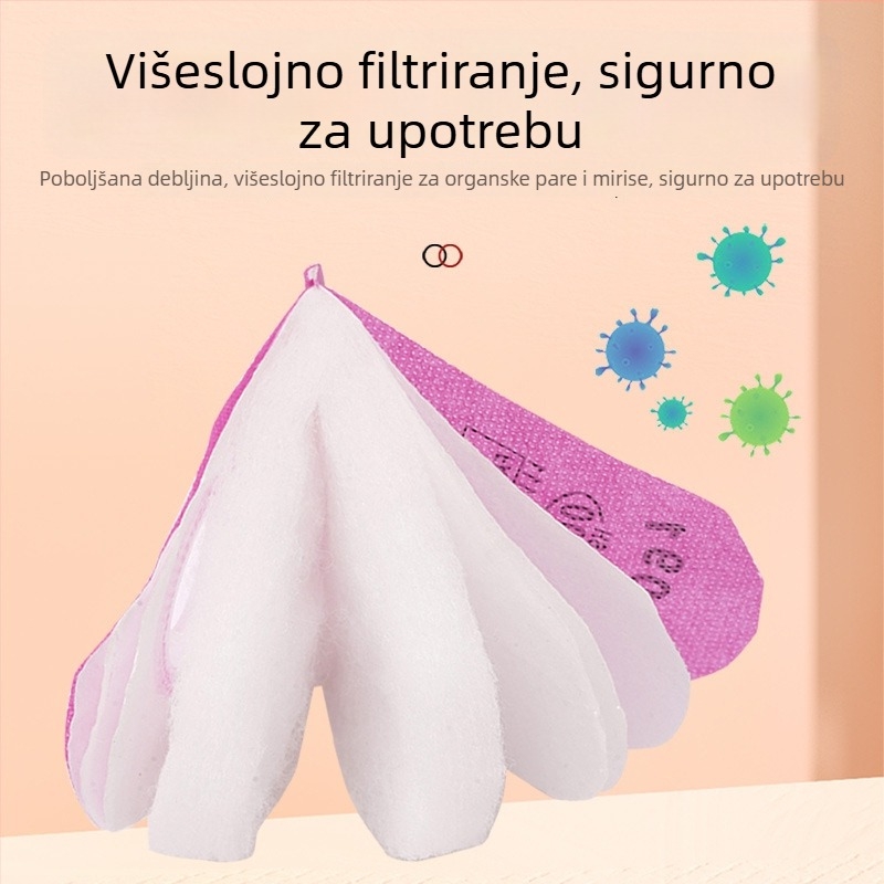 Filtr aktivnog ugljena za masku, filtriranje prašine i plinova, P1, kompatibilan s maskama 6200/6800/7502, materijal mikrovlakana