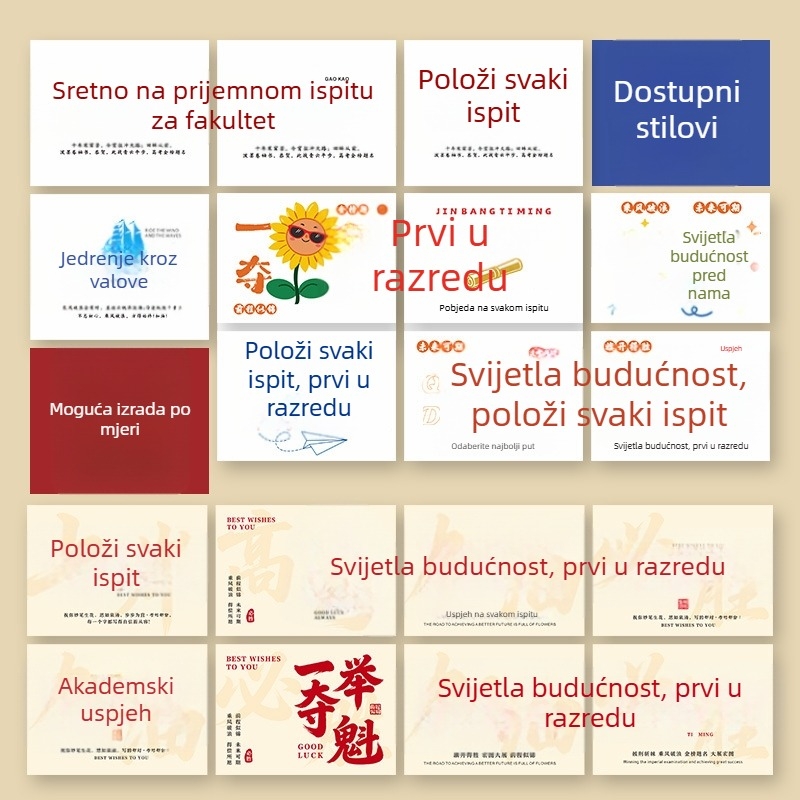 Motivacijska čestitka za sezonu mature i završetka srednje škole — ručno crtana ilustracija