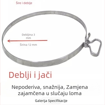Ekstra široka i debela daska za rezanje od nehrđajućeg čelika s ojačanim čeličnim prstenom, otporna na pucanje.