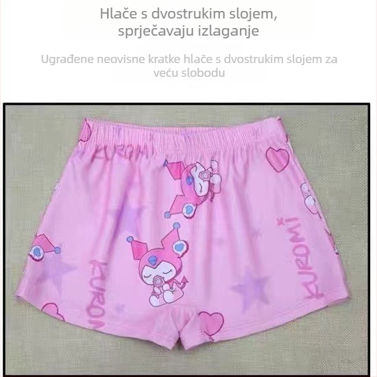 2096-Q3 Coolomi dječji dvodijelni kupaći kostim za djevojčice s motivom crtića