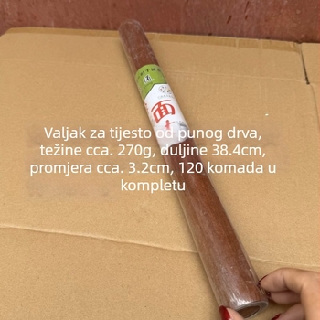 Set od 30 drvenih valjaka za tijesto