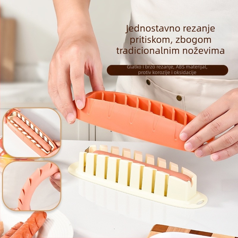 Višenamjenski rezač kobasica i alat za nabijanje ražnjića — integrirani stroj za roštilj, kućna kuhinja