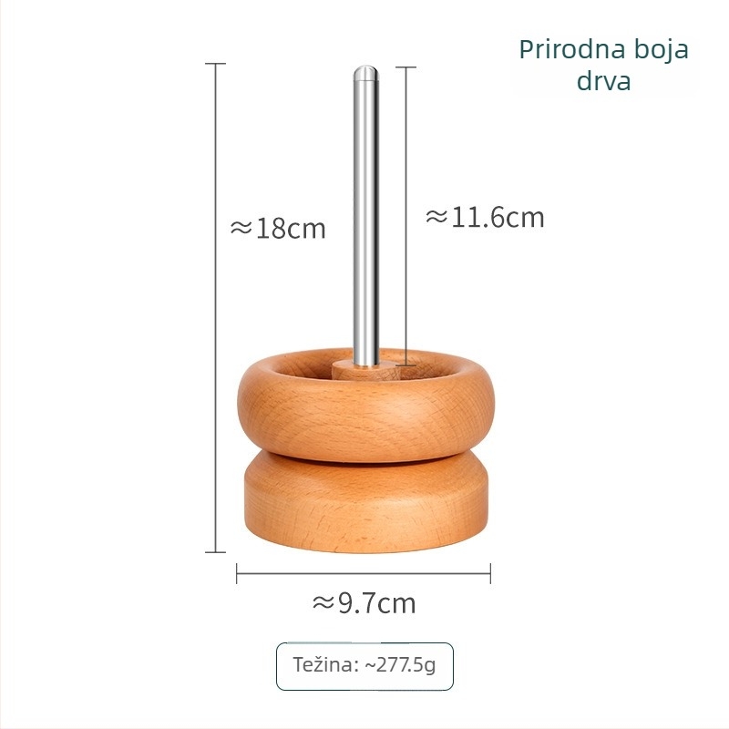 Ručni alat za nanošenje perli od bukovog drveta i smole, s posudicom za perle za brzo provlačenje