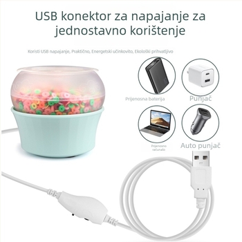 Junzhi USB stroj za izradu perli 2024 DIY, prednja i stražnja rotacija, podesiva brzina