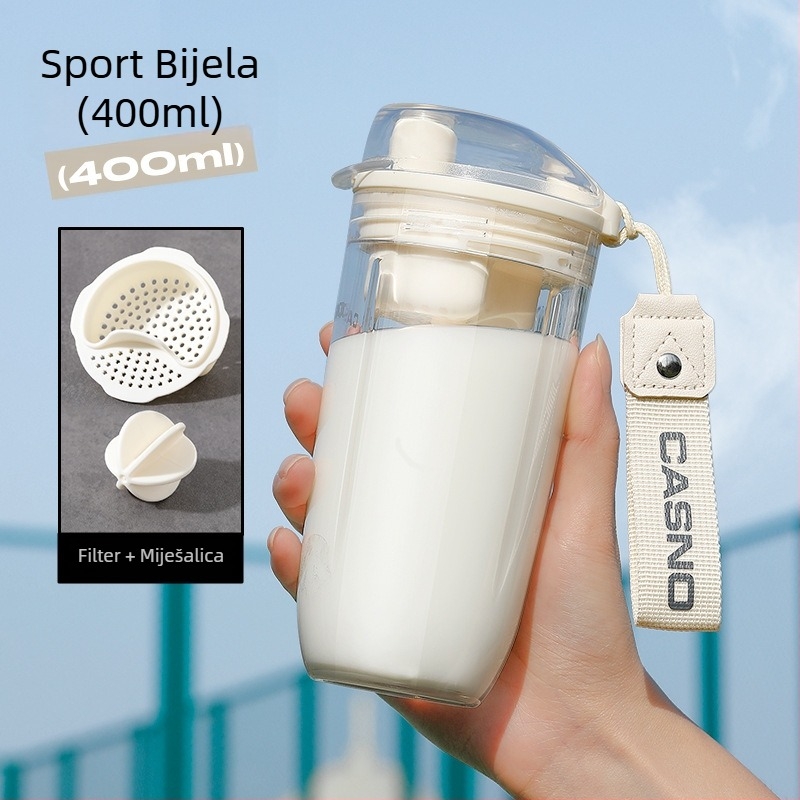 Shaker za proteine za fitness, 2026 novi model, prijenosni, otporni na visoke temperature, kuglica za miješanje prehrambene klase